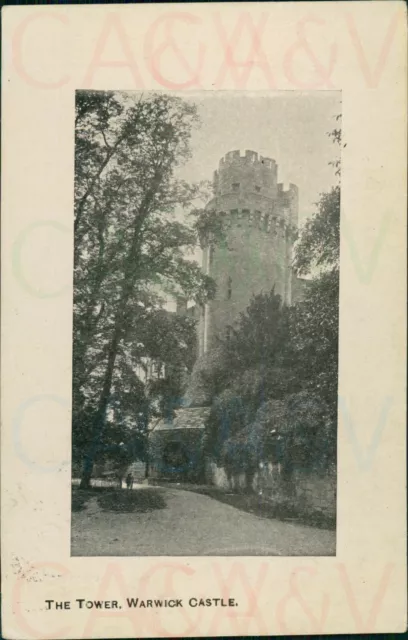 Warwick Castle The Tower 1911 Postmark