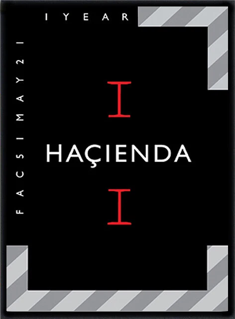 HACIENDA 1st BIRTHDAY 1983 FRAMED POSTER