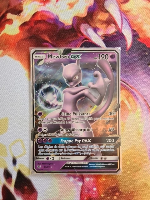 CARTE POKEMON MEWTWO 39/73 Ultra Rare GX Soleil et Lune 3,5 SL3.5 FR ...