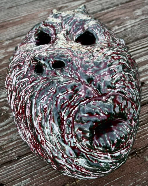Handmade '90s HEAVY Incredibly Detailed “Howling Monkey" Mask Sculpture