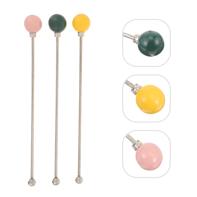 3 piezas Martini Pick varilla agitadora leche batidor de café batidor oscilante