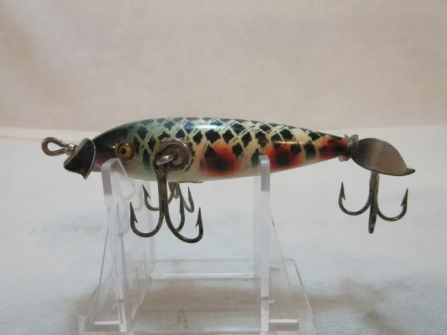 VINTAGE PAIR OF Pflueger On Card Early Bulldog fishing lures Lot T1 $20.00  - PicClick