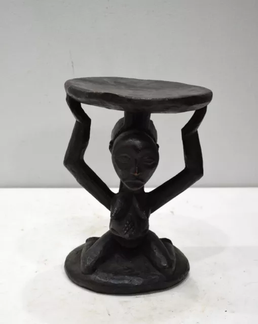 African Kuba Tribe Figure Stool Congo