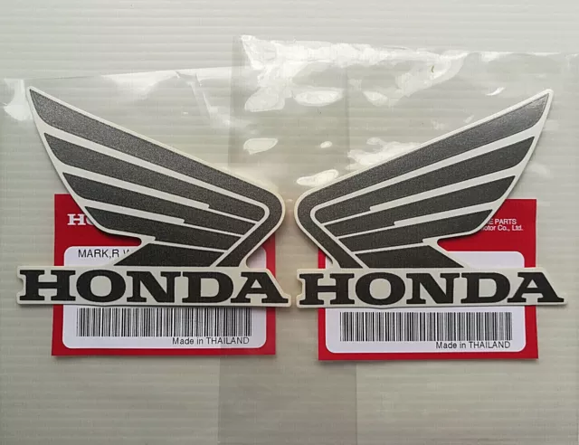 ORIGINAL Honda-MSX-Wing Flügel-8,5cm-GRAU/WEISS-Aufkleber-Sticker-85MM