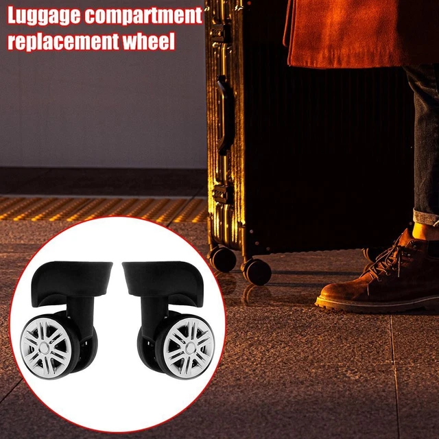 Rubber Trolley Universal Wheels Caster Accessories Luggage Wheels Replacement