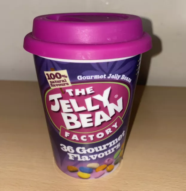 The Jelly Bean Factory lila Reise Kaffee Tee Becher Tasse mit Deckel - gebraucht