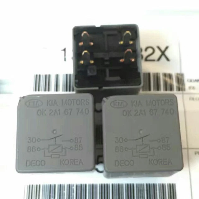 5Pcs DECO OK2A167740 Automotive Relay For KIA MOTORS 4 Pins