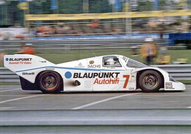 Jochen Mass, 1985 Le Mans, Porsche, A3 Photo
