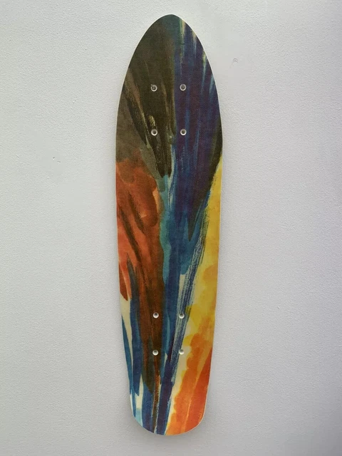 Skateboard Vintage Fibre De Verre – Planche Old School Rouge, Années 80-90