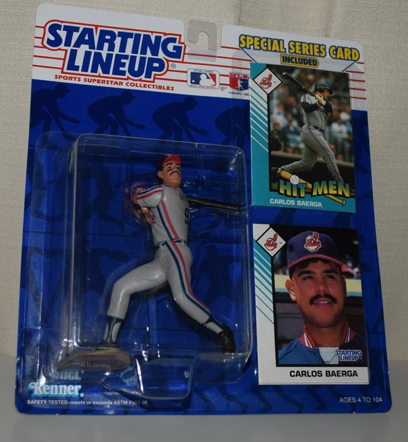 1993 Starting Lineup 68099 - Carlos Baerga⭐Cleveland Indians 2- Mlb Slu 2 Cards