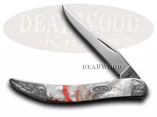 Case xx Toothpick Knife Peppermint Corelon Engraved Bolster Stainless 910096PM/E