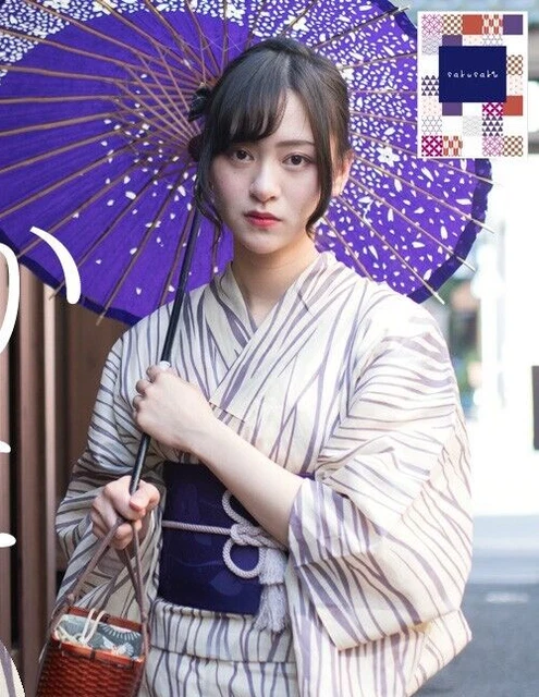 [YUKATA] KIMONO Obi Belt Sandal Set JAPAN Kyoto A05 Japanese Women's Traditional