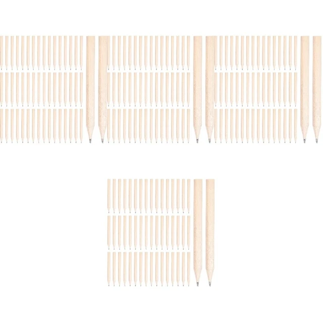 200 pz penne corte perni di legno bambini scrivono penne mini penne