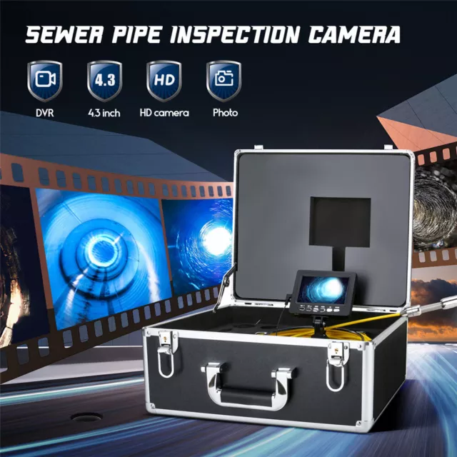4.3" 17mm IP68 Waterproof Handheld Industrial Pipe Sewer Inspection Video Camera