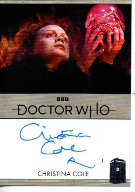 Doctor Who Series 1 - 4 BORDERED Auto Card Christina Cole "Lilith"