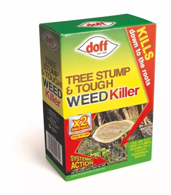 DOFF Root Extra Tree Stump Weedkiller Very Strong Tough Weed Killer 2x 80ML