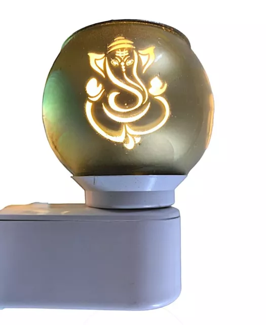 Ganesha Ceramic Aroma Diffuser | Kapoor Dani Cum Night Lamp Multi Functional