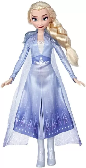 Hasbro Disney Frozen - Elsa Fashion Bambola con Capelli Lunghi e Abito Blu