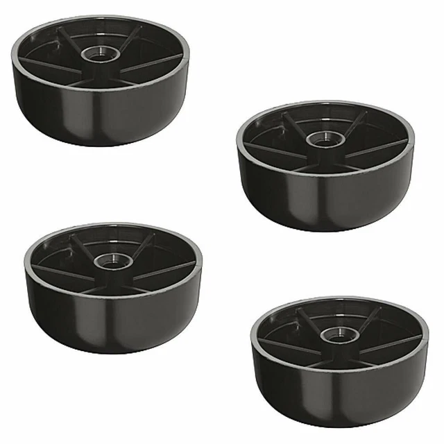 10 Pieds De Meuble En Métal - Patins Ronds 14mm, Blanc Ou Argent - Uxcell