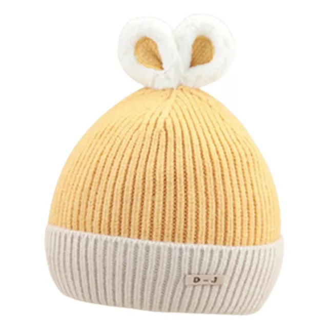 Baby Cap All-match Ear Design 8 Months to 3 Years Old Knitted Boys Girls Cap 5