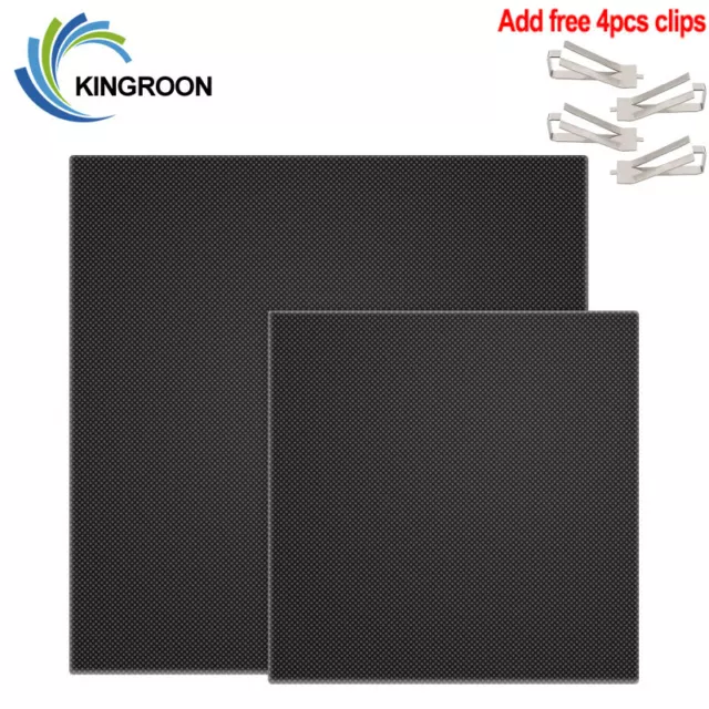 Ultrabase Heatbed Build Plate Surface Lattice Glass+4pcs Glass Clips Retainers