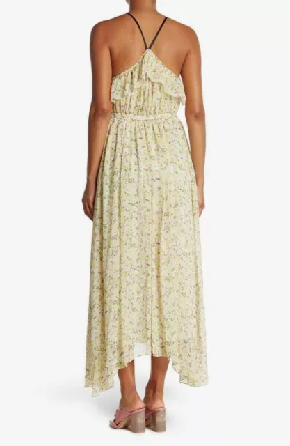 New Jason Wu Raceback Floral Maxi Dress Softy/Yellow Jwgco30233 Size 4 $795.00 2