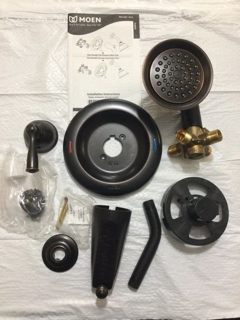 Grifo de bañera y ducha Moen Banbury bronce mediterráneo 82910BRB