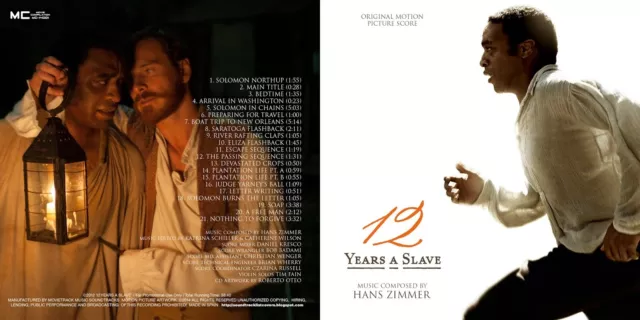 12 Years A Slave Original Score 1CD Hans Zimmer