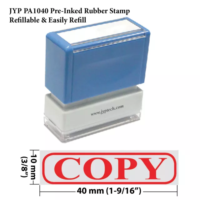 Copy & Frame - JYP PA1040 Pre-Inked Rubber Stamp (Red Ink)