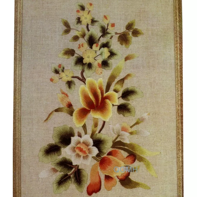 Elsa Williams TULIP PANEL Vintage Crewel Embroidery Kit Golden Yellow Tulip Daff