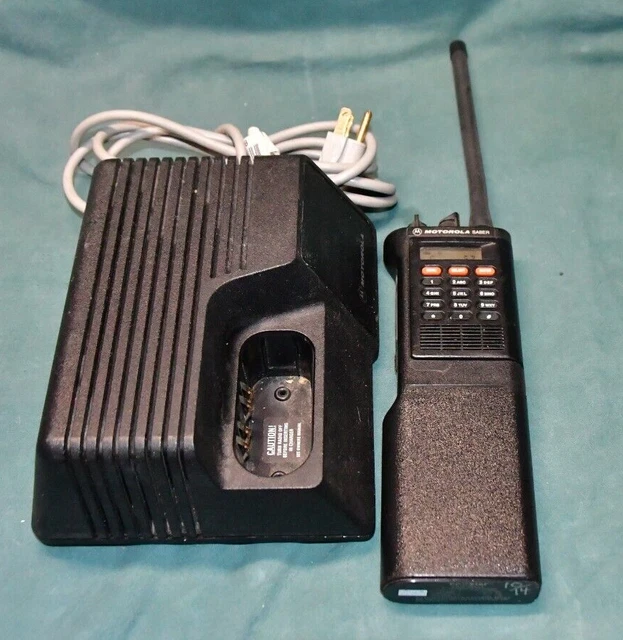 Motorola VHF Sabre Handheld Radio Model III With SecureNet & Charger Motorola VHF Sabre Handheld Radio Model III With SecureNet & Charger
