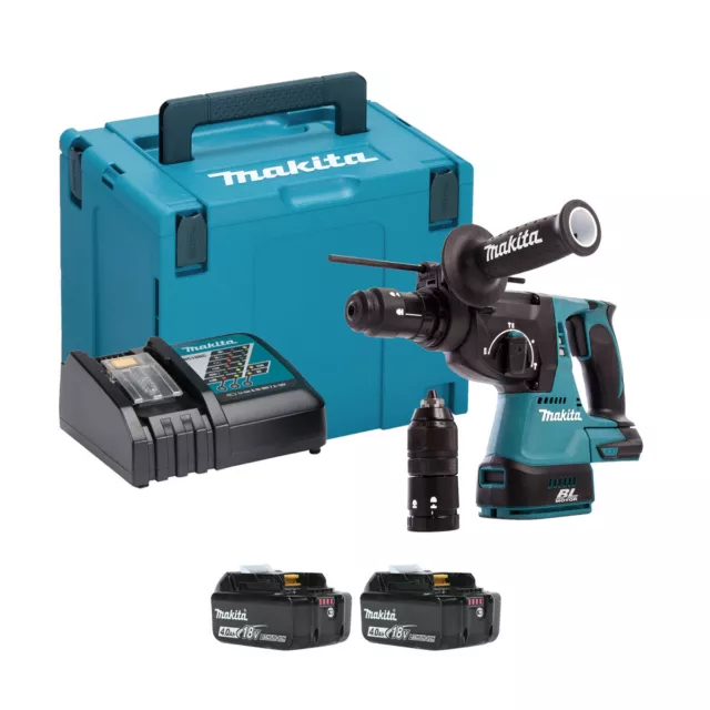 Makita DHR243RMJ-2 18v SDS+ Brushless Rotary Hammer Drill (2x4Ah)