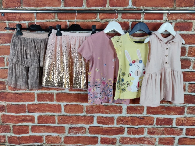 Girls Bundle Age 4-5 Years Next H&M Nutmeg Party Skirt Top T-Shirt Sequin 110Cm