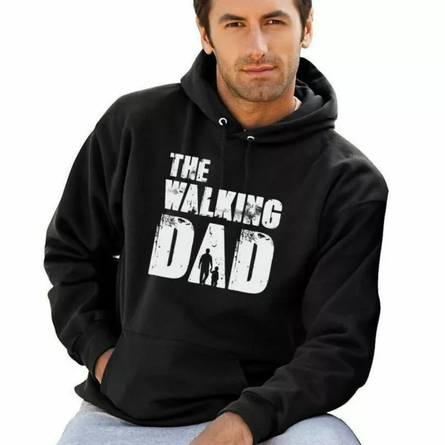 Walking Dad Hoodie Dad Daddy Father's Day Gift Jumper Pullover Hooded Sweatshirt