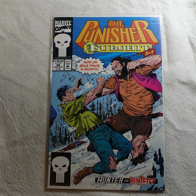 The Punisher Eurohit Issue 66 Marvel Comic Book BAGGED AND BOARDED