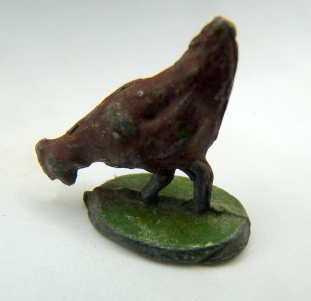 Antique c.1910 Tiny Metal German CHICKEN 1:24 Dollhouse Miniature