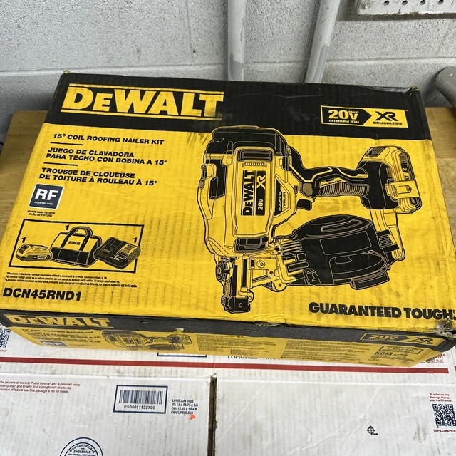 DEWALT DCN45RND1 20V 15 Degrees LithiumIon Cordless Coil Roofing