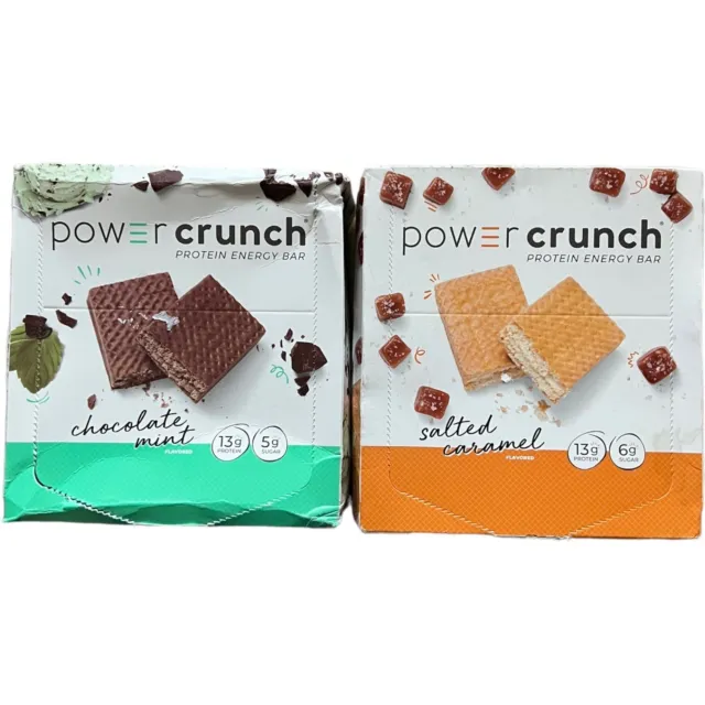 (24) Power Crunch Protein Energy Bar 2Assorted Flavors ~ 13g Protein 04/2024+