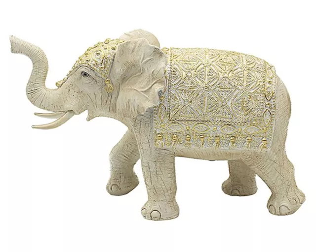 Leonardo Cream Serene Art Small Elephant Ornament Figurine Boxed JDLP49891