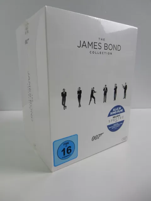 The James Bond Collection - 24 Film Box inkl. Spectre auf Blu Ray - Neu in Folie