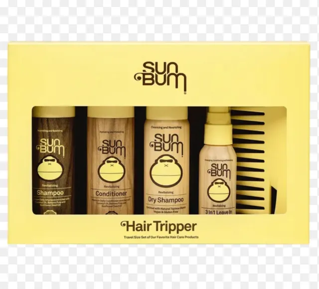 Lot of 6 Sun Bum Hair Tripper 5 pc Travel Set Shampoo Conditioner 3 in 1 Combo