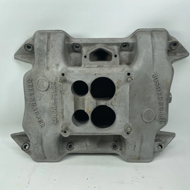 MOPAR Offenhauser Dual Port 360° Intake Manifold Four BBL Aluminum Big Block 400 MOPAR Offenhauser Dual Port 360° Intake Manifold Four BBL Aluminum Big Block 400