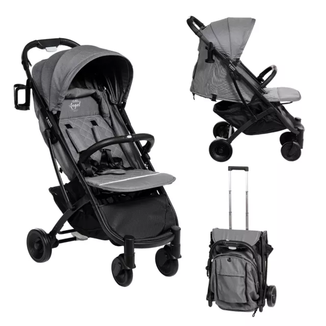 Buggy Kinderwagen mit Liegeposition Zusammenklappbar Shopper Sportwagen