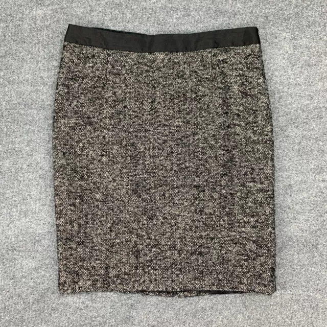 Falda lápiz Boden tweed para mujer 12 espalda con cremallera lana mohair mezcla alpaca patada plisada 2