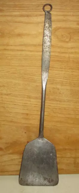 Antique Wrought Iron Tin Blacksmith Made Pancake Turner Spatula