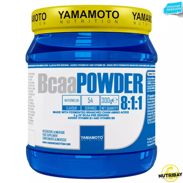 Bcaa POWDER 8:1:1 YAMAMOTO NUTRITION 300 gr Aminoacidi Ramificati in Polvere