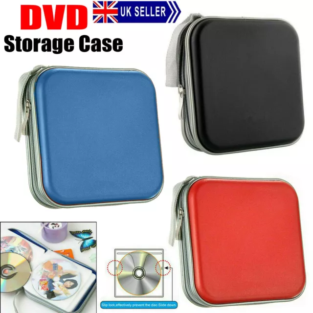 Dvd Wallet Storage Pocket Carry Case Cd Disc Protector Sleeve Bag Organizer