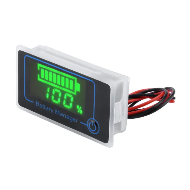 Digital Voltmeter Battery Indicator DC8-120V LED Lithium Iron Acid Voltmeter