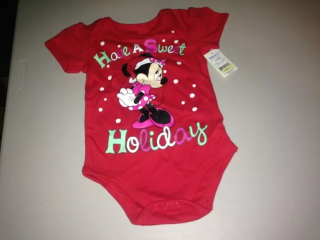 Combinaison Minnie Mouse Have A Sweet Holiday bébé garçon/fille creeper OnePiece Disney