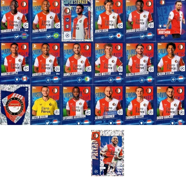 TOPPS UEFA CHAMPIONS League 2023/2024 Sticker Alle 19 Feyenoord £2.15